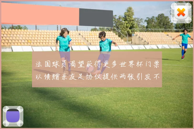 法国球员渴望获得更多世界杯门票以馈赠亲友足协仅提供两张引发不满